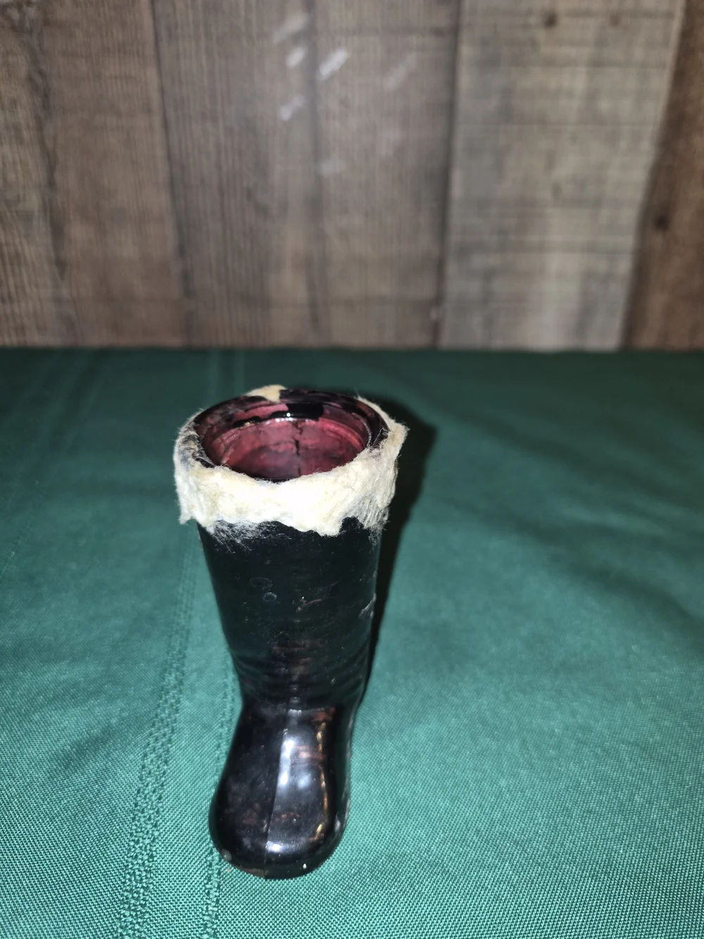vintage glass candy container